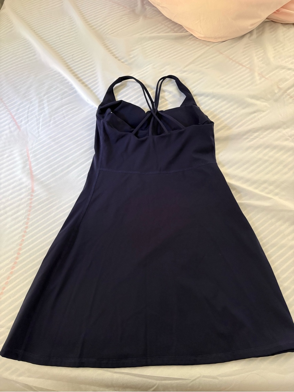 Amazon Women’s Navy Strappy Mini Workout Dress.